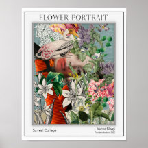 Elegant Floral Portrait