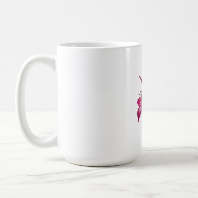 Elegant Floral Print Ceramic Mug (Left)