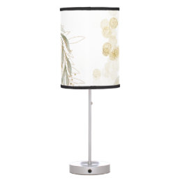 Elegant floral print lamp