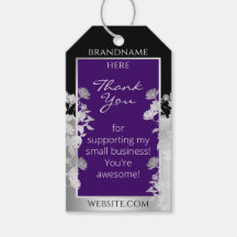 Elegant Floral Purple and Silver Effect Product