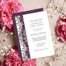 Elegant Floral | Purple Garland Wedding