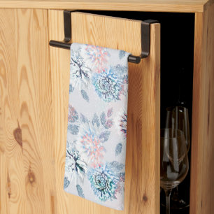 Elegant floral retro pattern.  kitchen towel