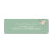 Elegant Floral Return Address Label - Mint