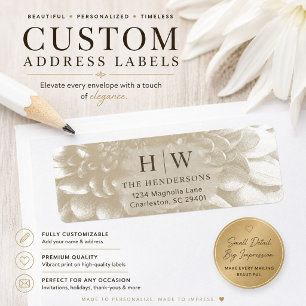 Elegant Floral Return Address Labels