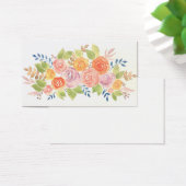 Elegant Floral Rose Pattern Template Watercolor (Desk)