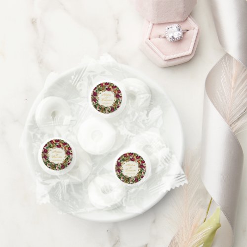 Elegant Floral Roses Islamic Wedding  Life Saver Mints