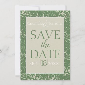 Elegant Floral Save The Date Announcement Postcard by capturedbyKC at Zazzle