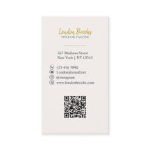 Elegant Floral Script Gold | Social Media QR Code