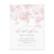 Elegant Floral Script Pink Bridal Shower