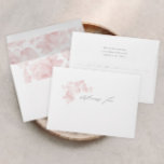 Elegant Floral Script Wedding Bridal Shower Envelope<br><div class="desc">An Elegant Floral Script Wedding Bridal Shower envelope. Click the edit button to customize this design.</div>