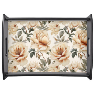 Elegant Floral serving tray