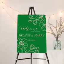 Elegant floral Simple Wedding Welcome