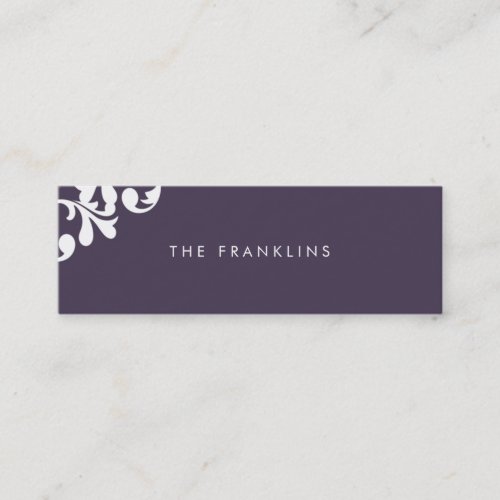 Elegant Floral Skinny Calling Card Business Card
