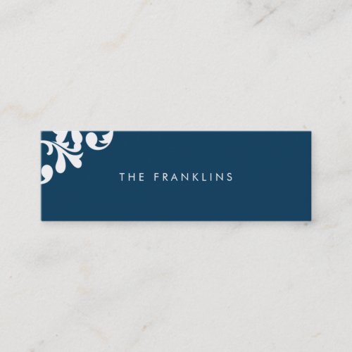 Elegant Floral Skinny Calling Card