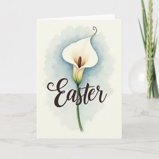 Elegant Floral Spring Card (Front)