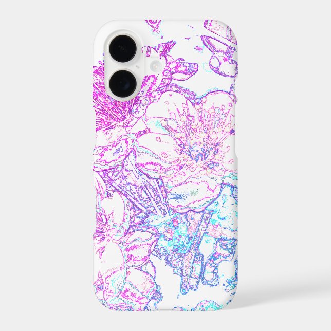 Elegant Floral Spring Design iPhone Case (Back)