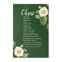 Elegant Floral St. Patrick's Breastplate Prayer