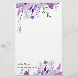 Elegant floral Stationery