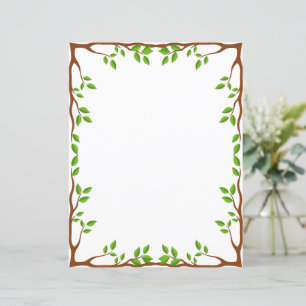 Elegant Floral Stationery Paper