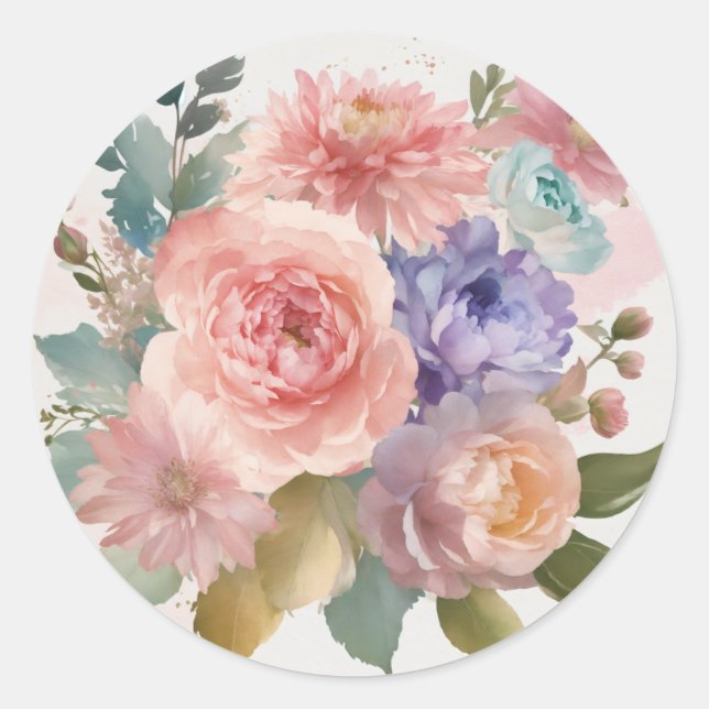 Elegant Floral Stickers (Front)