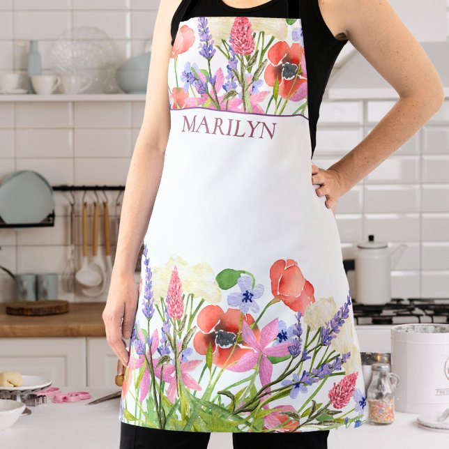 Elegant Floral Style – Custom Gift for Grandma Apron (Creator Uploaded)
