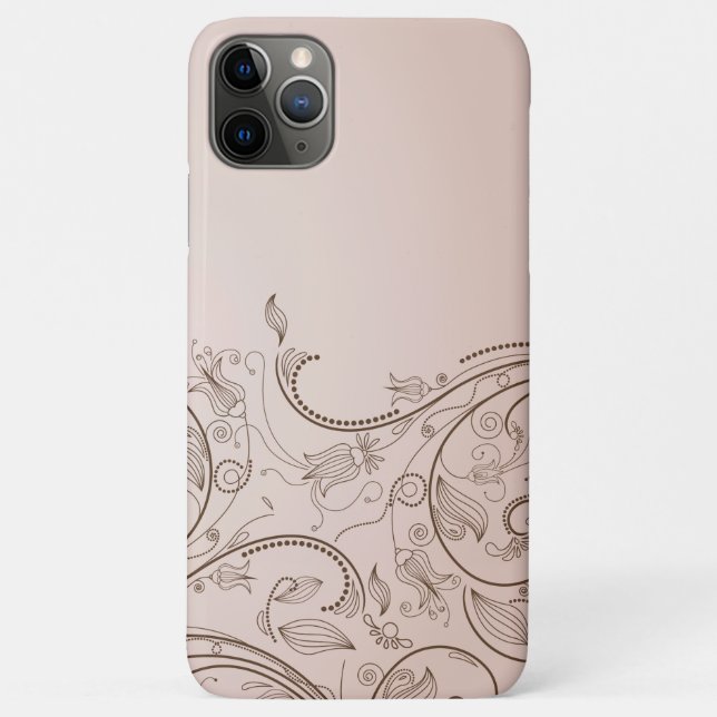 Elegant Floral Swirl Case-Mate iPhone Case (Back)