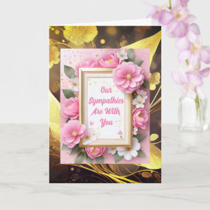 Elegant Floral Sympathy Card