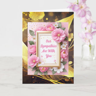 Elegant Floral Sympathy Card