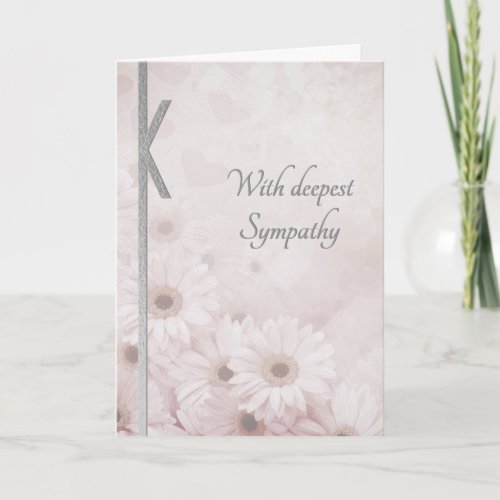 Elegant Floral Sympathy Card