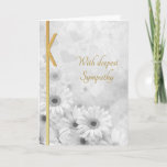 Elegant Floral Sympathy Card