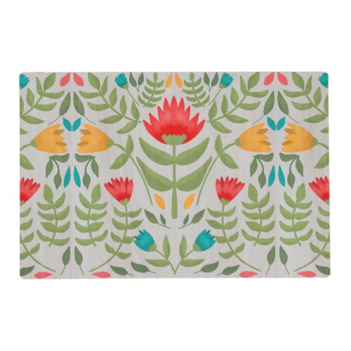 Elegant Floral Tableau Style Placemat