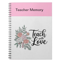 Elegant Floral Teacher’s Notebook