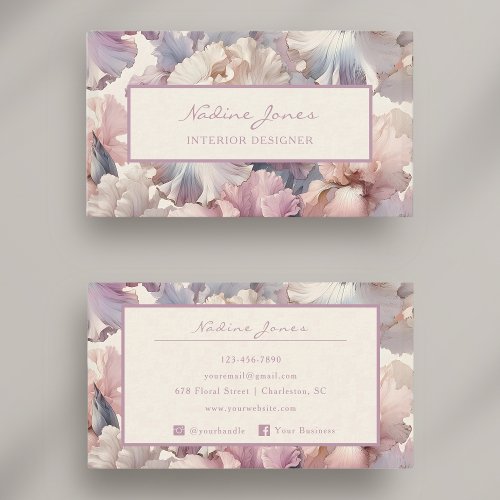 Elegant Floral Template for Creative Professionals Business Card