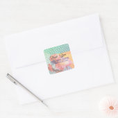 Elegant Floral , Thank you, Bridal Shower Stickers (Envelope)