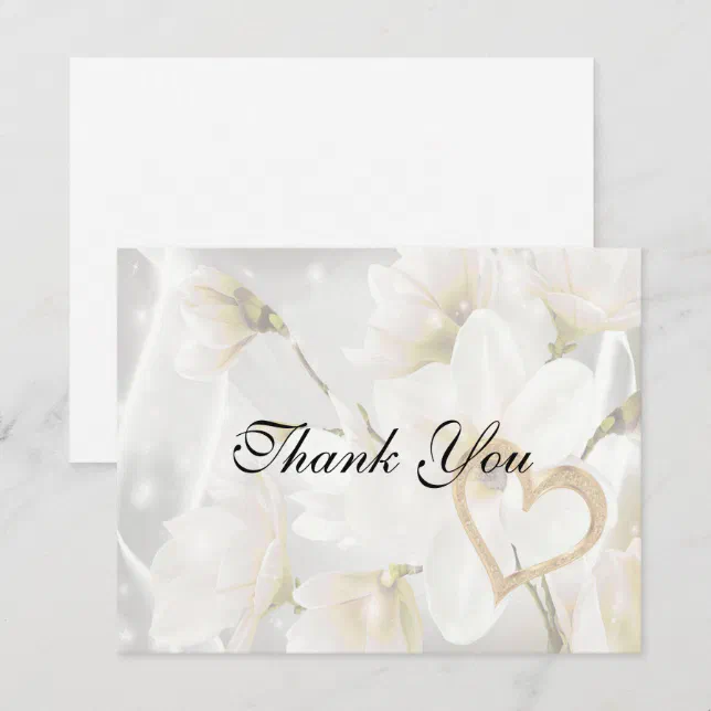 Elegant Floral Thank You Card | Zazzle