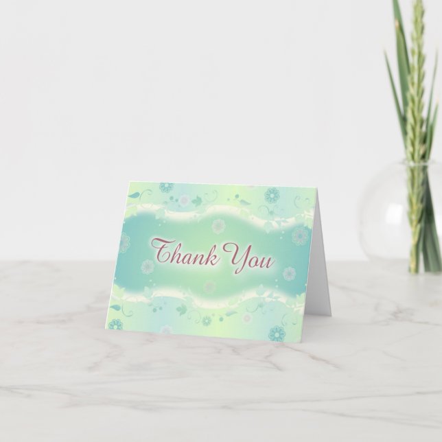 Elegant Floral Thank You Card (Front)