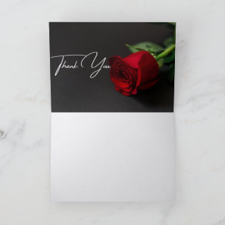 Elegant Floral Thank You Card