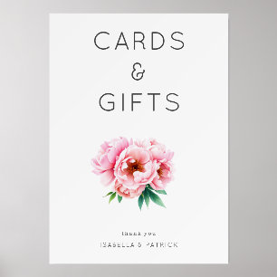 Elegant Floral Thank You Card Holder