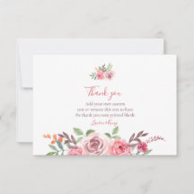 Elegant Floral Thank You Cards