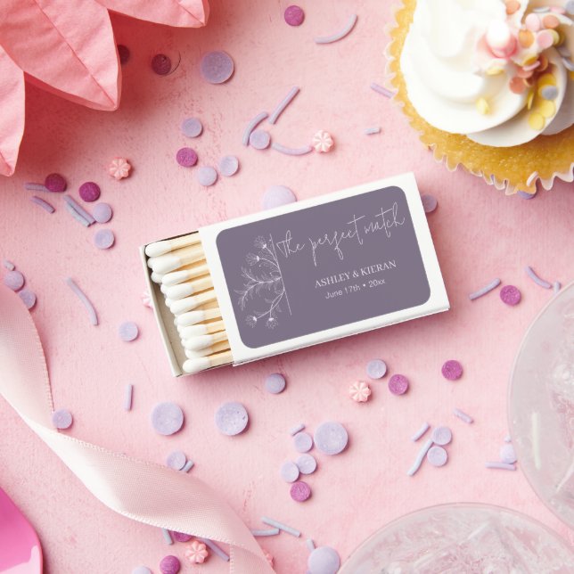 Elegant Floral The Perfect Match Wedding Favors (Insitu)