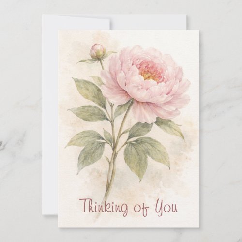 Elegant Floral Thinking Of You Card