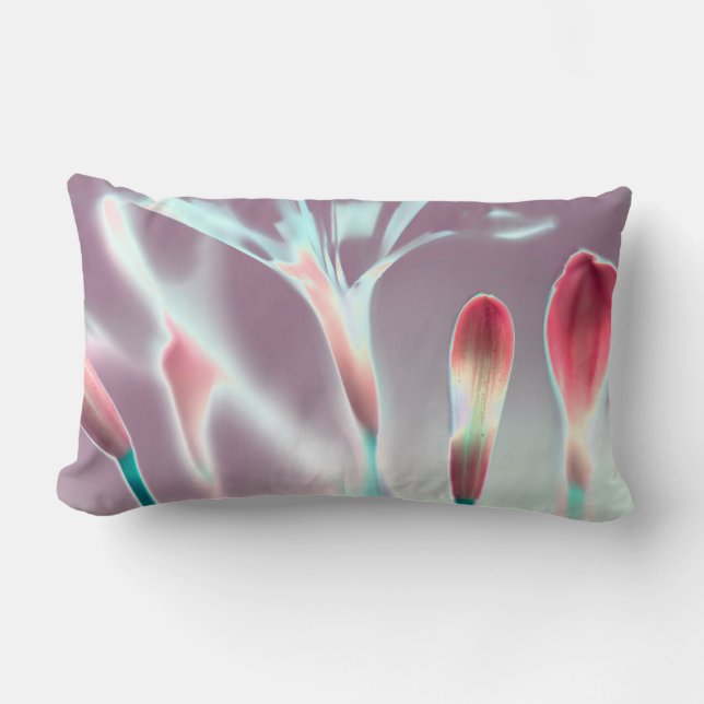 Elegant Floral Throw Pillow (Front)