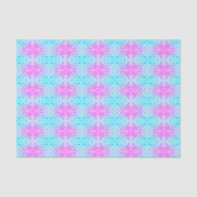 Elegant Floral Tissue Paper Delicate Electric (Front)
