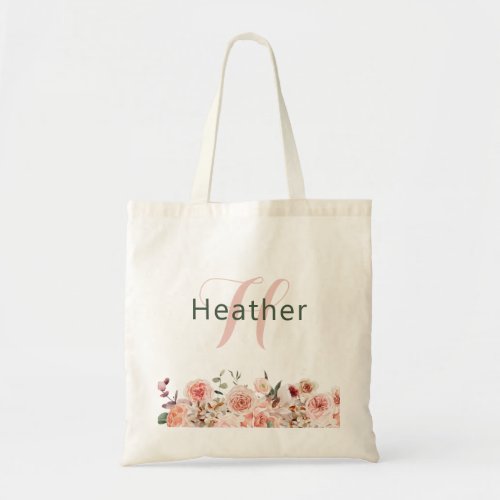 Elegant Floral Tote Bag