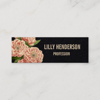 Elegant floral trendy vintage business card