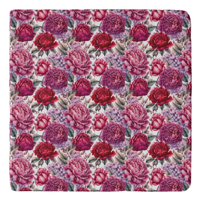 Elegant Floral Trivet (Front)
