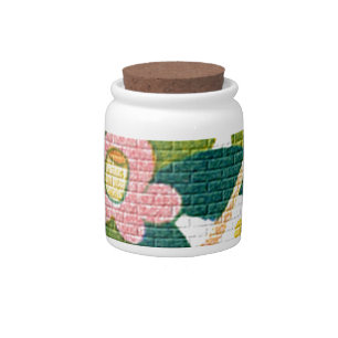 Elegant Floral & Vines Candy Jar