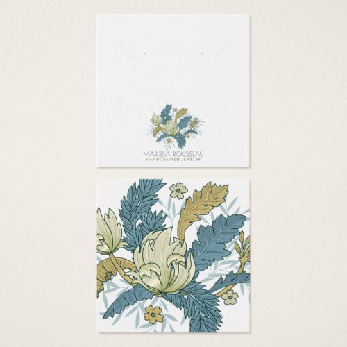 Elegant Floral Vines Earring Display Card