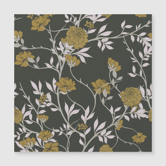 Elegant floral: vintage pattern design. (Front)