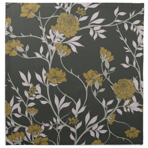 Elegant floral vintage pattern design cloth napkin